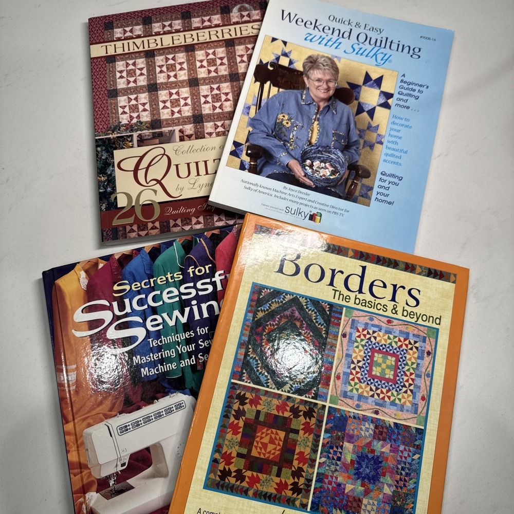 Vtg Lot‎ 4 Quilting Books Sulky Reber Jensen Weiland Instructional Sewing Craft